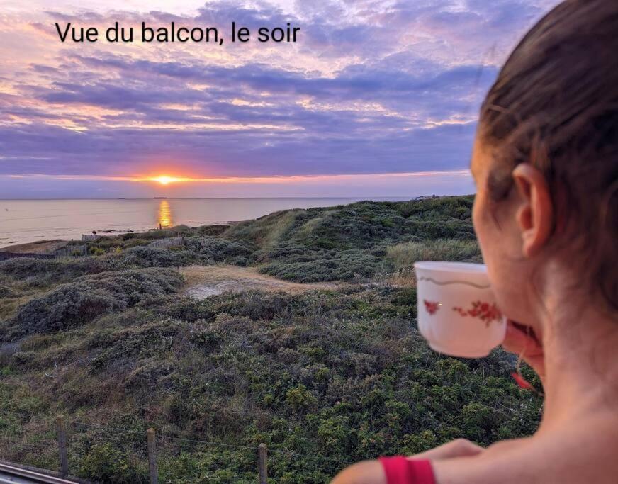 Duplex Au Calme Avec Vue Sur Les Dunes Et La Mer Ambleteuse Luaran gambar